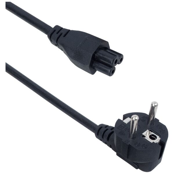 Καλώδιο Ρεύματος DeTech, Για Laptop, CEE 7/7 - IEC C5, High Quality, 3.0m - 18317 έως 12 άτοκες Δόσεις