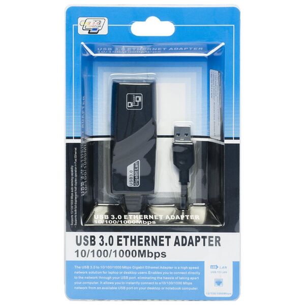 USB 3.0 Gigabit LAN Ethernet Προσαρμογέας, No brand - 19038 έως 12 άτοκες Δόσεις