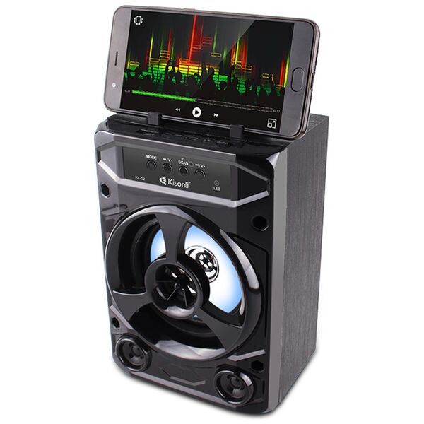 Ηχεἰο Kisonli KK-02, Bluetooth, USB, SD, FM,  Μαυρο - 22134 έως 12 άτοκες Δόσεις