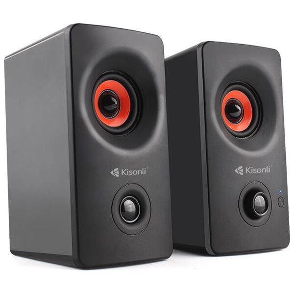 Ηχεία Kisonli AC-9002BT, Bluetooth, 2x5W, 220V, Μαυρο - 22146 έως 12 άτοκες Δόσεις