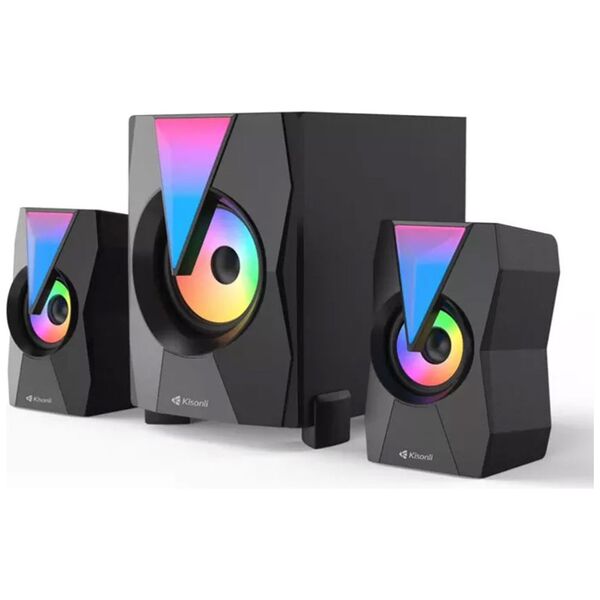 Ηχεία Kisonli TM-4000U, Bluetooth, USB, AUX, SD, FM, 8W+2x4W, Μαυρο - 22221 έως 12 άτοκες Δόσεις