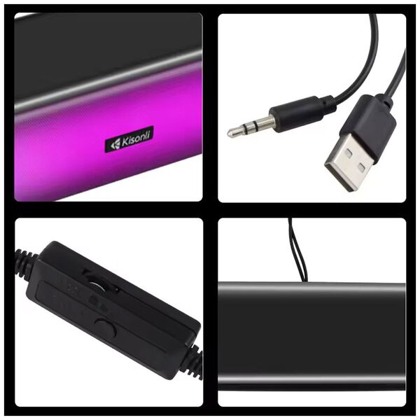 Ηχεία Kisonli i-630, Bluetooth, AUX, 2x3W, Μαυρο - 22232 έως 12 άτοκες Δόσεις