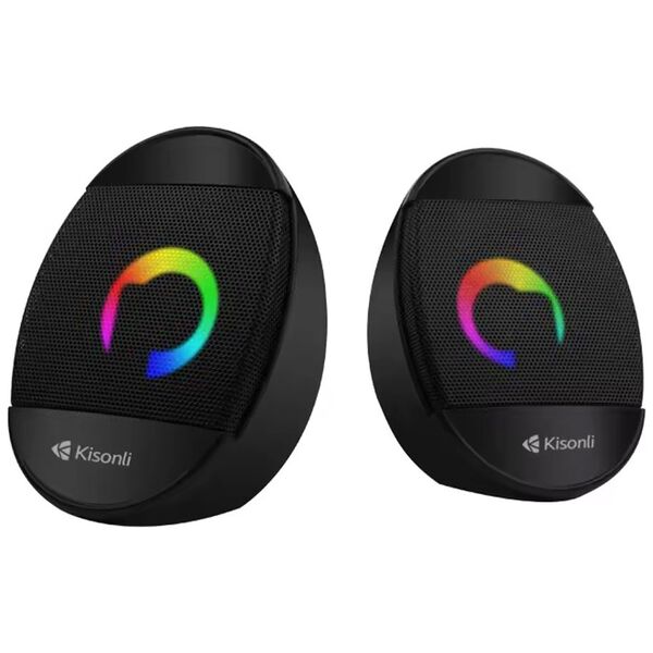 Ηχεία Kisonli L-7070, AUX, 2x3W, Μαυρο - 22235 έως 12 άτοκες Δόσεις