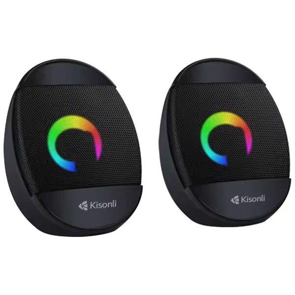 Ηχεία Kisonli L-7070, AUX, 2x3W, Μαυρο - 22235 έως 12 άτοκες Δόσεις