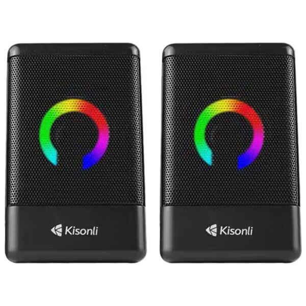 Ηχεία Kisonli L-8080, AUX, 2x3W, Μαυρο - 22236 έως 12 άτοκες Δόσεις