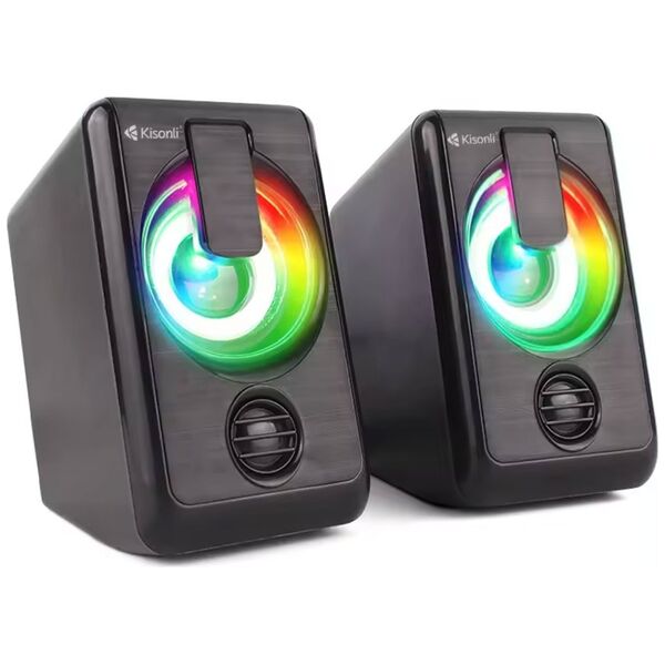 Ηχεία Kisonli L-1010, AUX, 2x3W, Μαυρο - 22238 έως 12 άτοκες Δόσεις