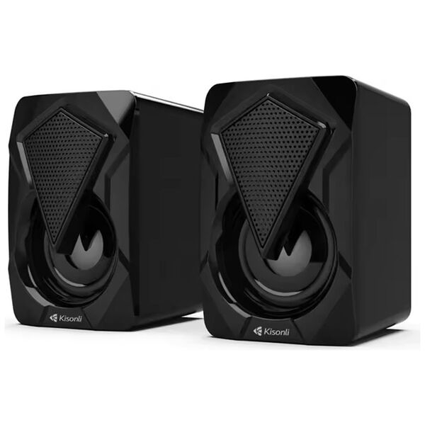 Ηχεία Kisonli L-9090, AUX, 2x3W, Μαυρο - 22241 έως 12 άτοκες Δόσεις