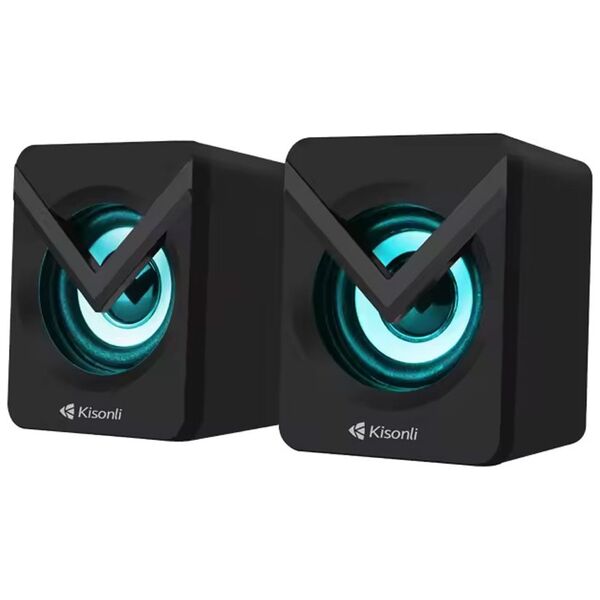 Ηχεία Kisonli L-1040, AUX, 2x2.5W, Μαυρο - 22244 έως 12 άτοκες Δόσεις