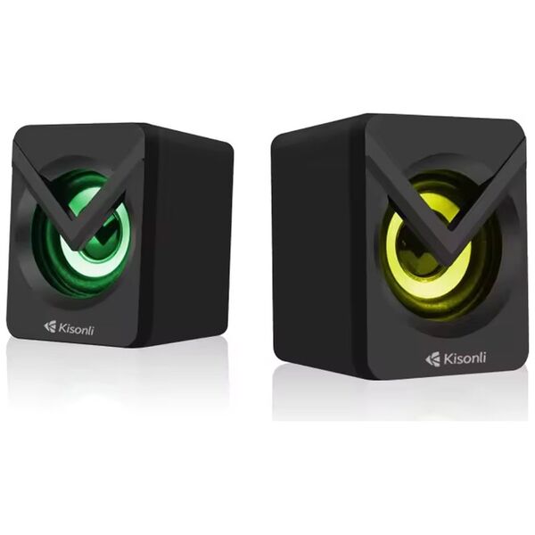 Ηχεία Kisonli L-1040, AUX, 2x2.5W, Μαυρο - 22244 έως 12 άτοκες Δόσεις