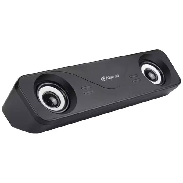 Ηχεία Kisonli i-610, AUX, 2x3W, Μαυρο - 22249 έως 12 άτοκες Δόσεις