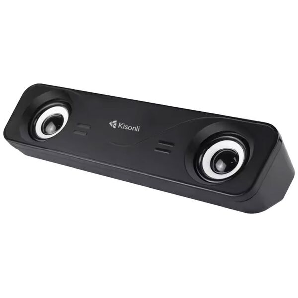 Ηχεία Kisonli i-610, AUX, 2x3W, Μαυρο - 22249 έως 12 άτοκες Δόσεις