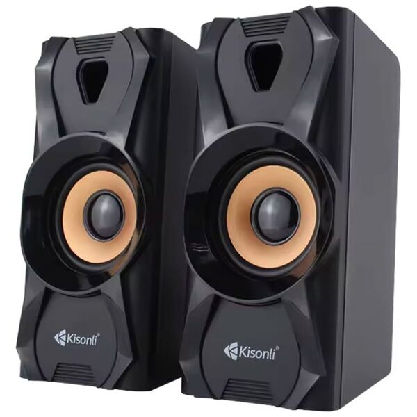 Ηχεία Kisonli U-9003, AUX, 2x3W, Μαυρο - 22252 έως 12 άτοκες Δόσεις