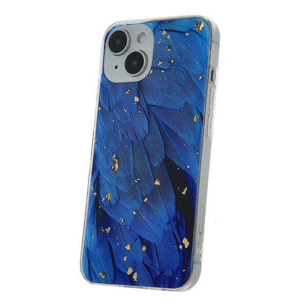 Gold Glam case for Samsung Galaxy S24 Blue 5907457743496