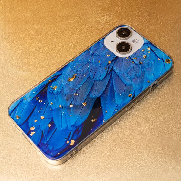 Gold Glam case for Samsung Galaxy S23 FE Blue 5907457743502