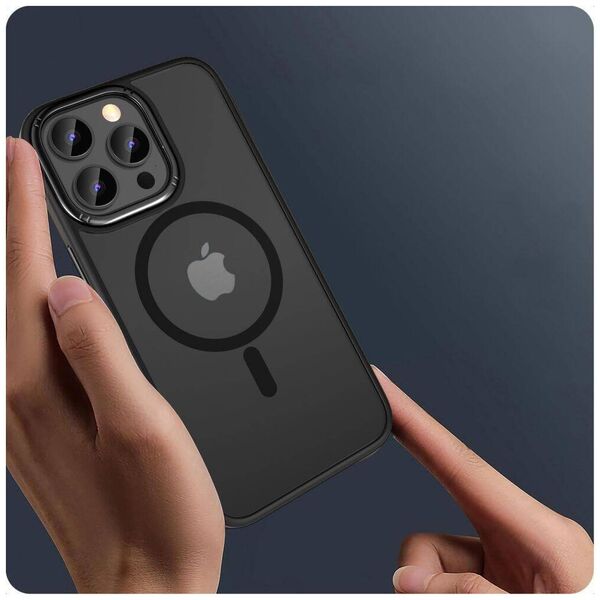 Case APPLE IPHONE 15 PRO Tech-Protect Magmat "2" MagSafe Matte black 5906302307937
