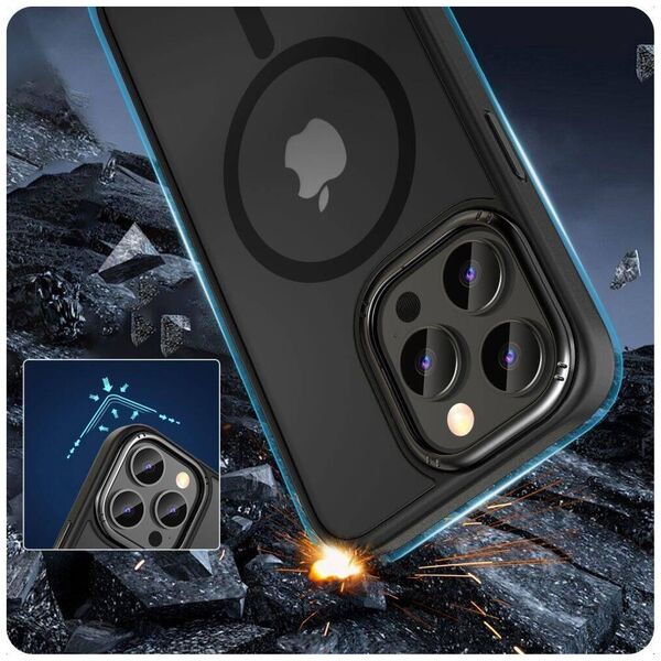Case APPLE IPHONE 15 PRO Tech-Protect Magmat "2" MagSafe Matte black 5906302307937