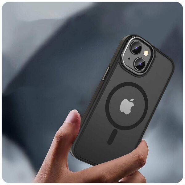 Case APPLE IPHONE 15 Tech-Protect Magmat "2" MagSafe Matte black 5906302307944