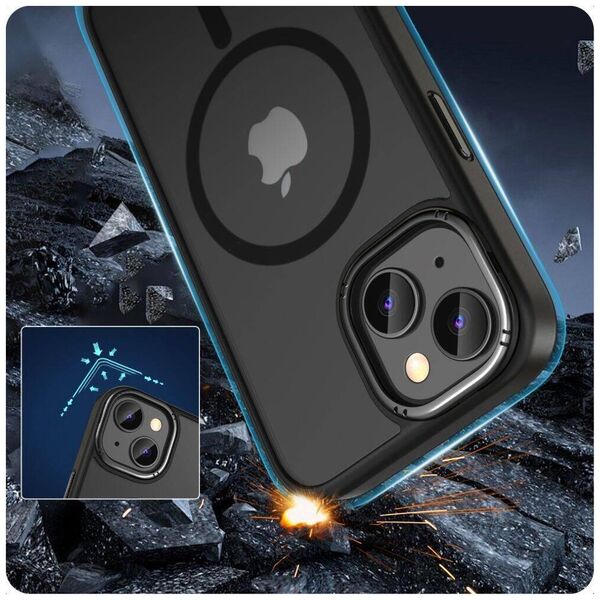 Case APPLE IPHONE 15 Tech-Protect Magmat "2" MagSafe Matte black 5906302307944