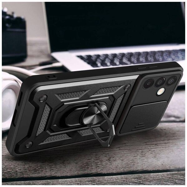 Case SAMSUNG GALAXY M15 5G Tech-Protect Camshield Pro black 5906302308071
