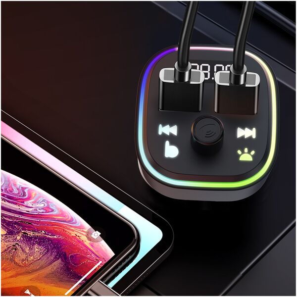 Μεταδότης FM Earldom ЕТ-M85, Bluetooth, USB, 3.1A, Μαυρο - 17772 έως 12 άτοκες Δόσεις