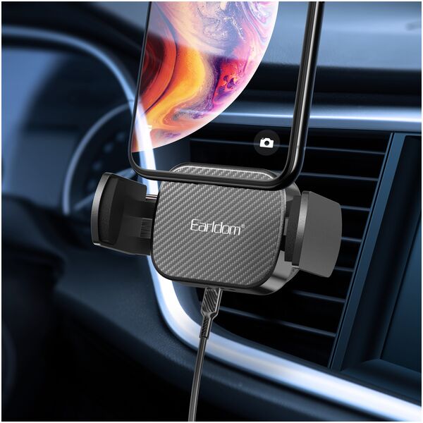 Οικουμενική κάτοχος του τηλεφώνου Earldom ET-WC44, Wireless Charger, Μαυρο - 40346 έως 12 άτοκες Δόσεις
