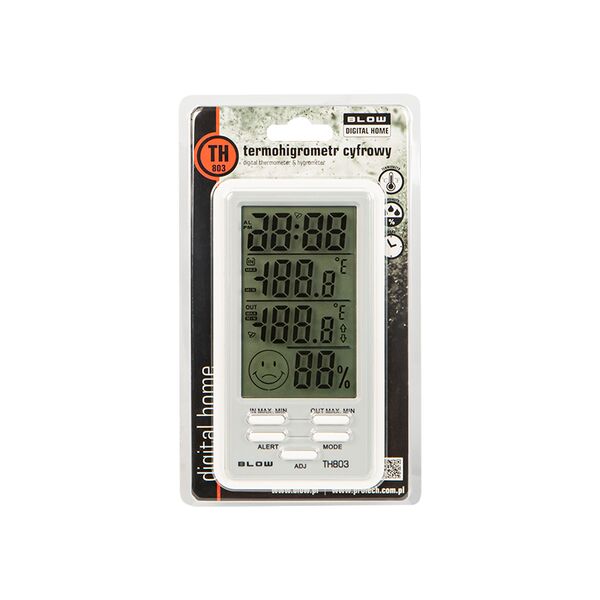 BLOW Θερμόμετρο - Υγρασιόμετρο - Ρολόι BLOW  έως 12 άτοκες Δόσεις TH-803