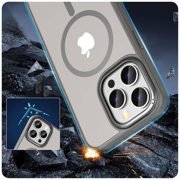 Case APPLE IPHONE 15 PRO MAX Tech-Protect Magmat "2" MagSafe Matte titanium 5906302307975