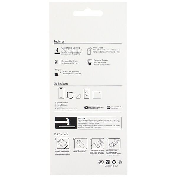 Tempered glass 2,5D for Motorola Moto G34 5G 50in1 5907457761414