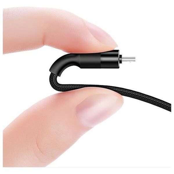 Cable 2A 1.2m USB - USB-C Usams U5 SJ221TC01 (US-SJ221) black 6958444956633