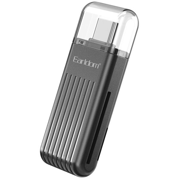 Card reader Earldom ET-OT97, Type-C, OTG, Black - 40357 έως 12 άτοκες Δόσεις