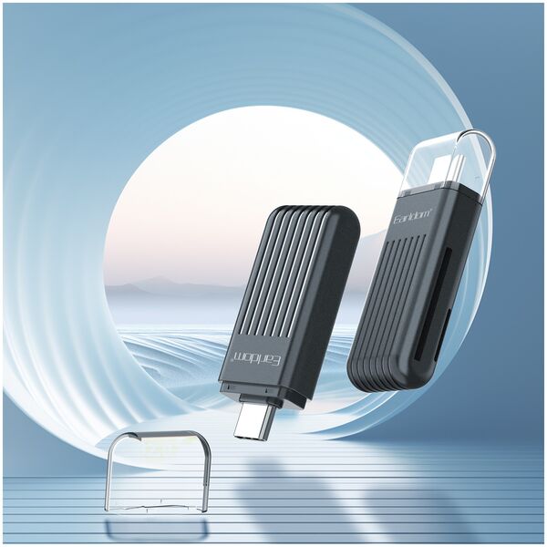 Card reader Earldom ET-OT97, Type-C, OTG, Black - 40357 έως 12 άτοκες Δόσεις