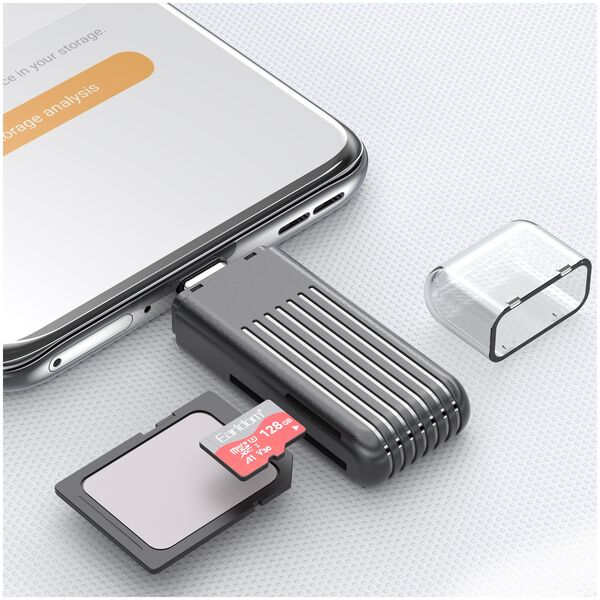 Card reader Earldom ET-OT97, Type-C, OTG, Black - 40357 έως 12 άτοκες Δόσεις