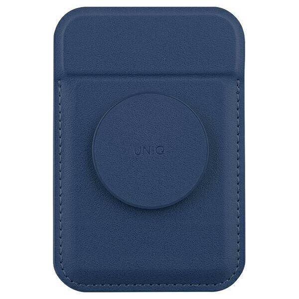 Magnetic Card MagSafe Wallet with Stand UNIQ Flixa navy blue 8886463687031