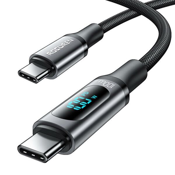Rocoren Fast Charging cable Rocoren Digital USB-C to USB-C, PD, 1m (grey) 061798  RCXCTT1-RJ0G έως και 12 άτοκες δόσεις 6975266730913