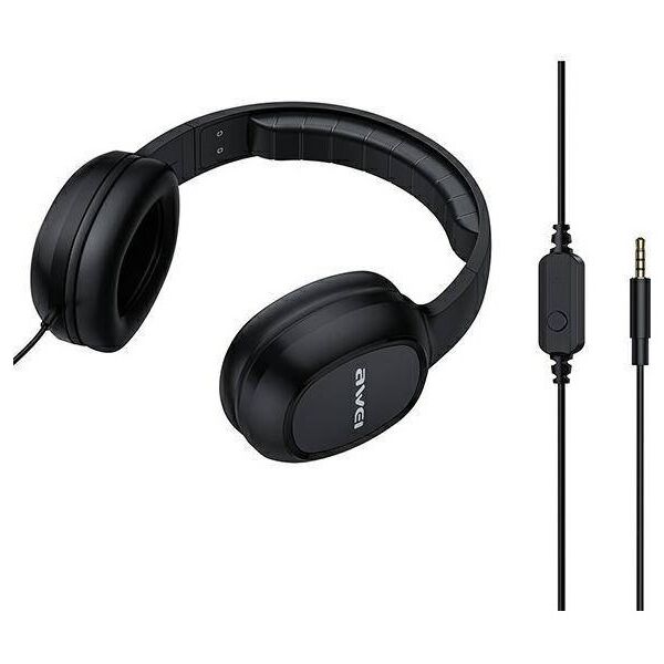 Headphones Jack 3.5mm AWEI (GM-6) black 6954284002356