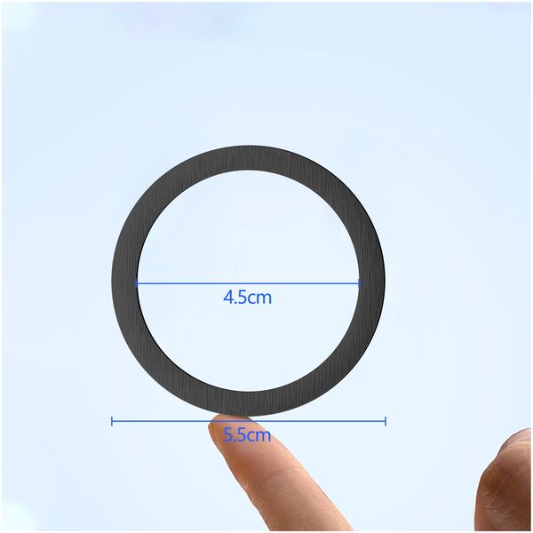 Wireless charging ring for phone Earldom ET-EH206, Black - 17790 έως 12 άτοκες Δόσεις