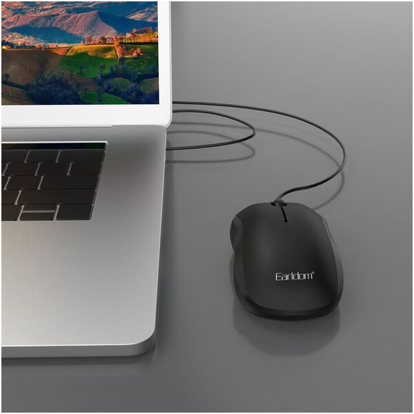 Mouse Earldom ET-KM3, Optical, Black - 772 έως 12 άτοκες Δόσεις