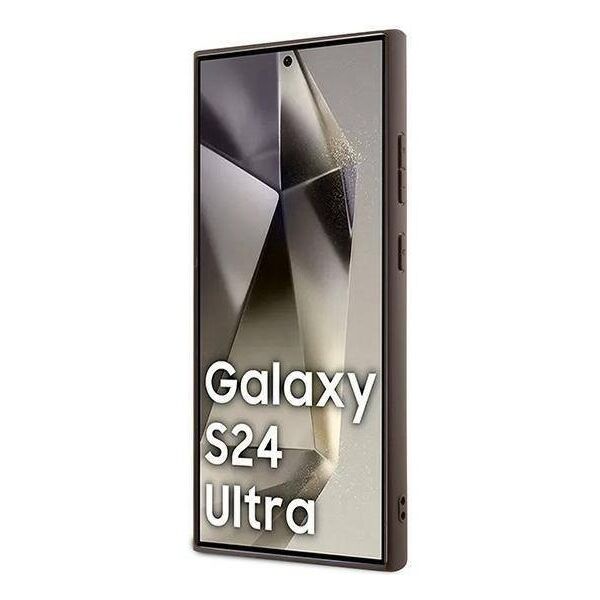 Original Case SAMSUNG GALAXY S24 ULTRA Guess Hard Case 4G Metal Gold Logo (GUHCS24LG4GFBR) brown 3666339259136