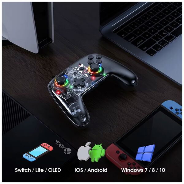 Wireless Gamepad Onikuma C6, Μαύρο - 13089 έως 12 άτοκες Δόσεις