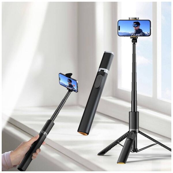 Selfie Stick / Tripod Bluetooth Tech-Protect L08S black 5906302308286