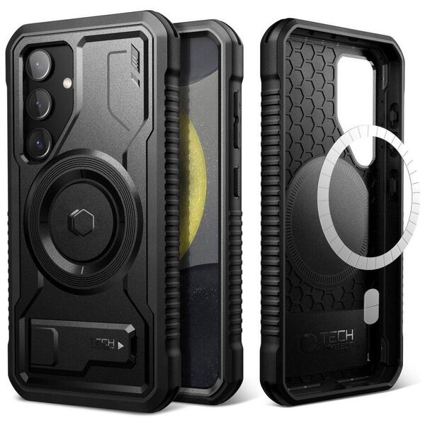 Case SAMSUNG GALAXY S24 Tech-Protect Kevlar MagSafe+ black 5906203690831