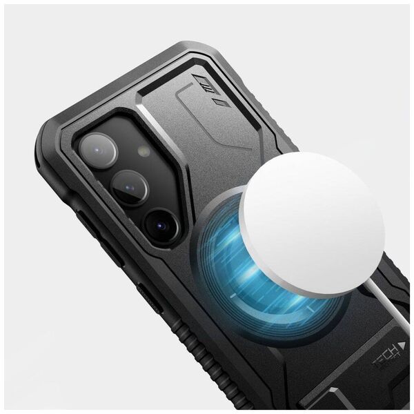 Case SAMSUNG GALAXY S24 Tech-Protect Kevlar MagSafe+ black 5906203690831