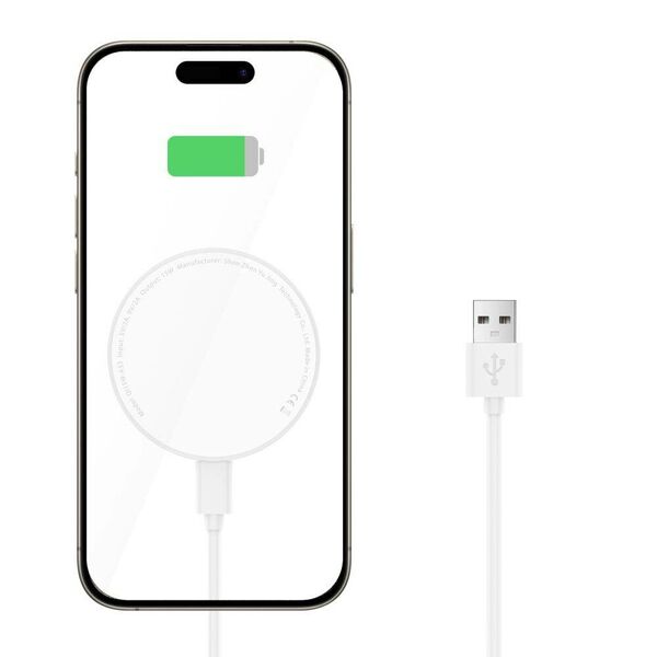 Wireless Charger 15W Magnetic MagSafe Tech-Protect QI15W-A33 white 5906302308330