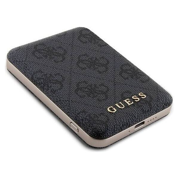 Original Case IPHONE 13 PRO Guess Hardcase + Powerbank MagSafe 4G Metal Logo 5000mAh (GUBPM5P13L4GEMGK) black 3666339214548