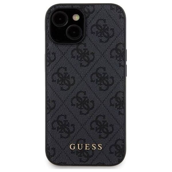 Original Case APPLE IPHONE 15 Guess Hardcase + Powerbank MagSafe 4G Metal Logo 5000mAh (GUBPM5P15S4GEMGK) black 3666339214609