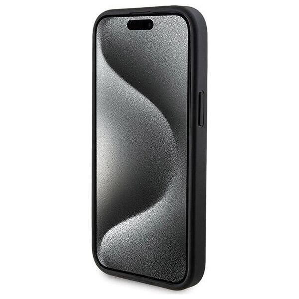 Original Case APPLE IPHONE 15 Guess Hardcase + Powerbank MagSafe 4G Metal Logo 5000mAh (GUBPM5P15S4GEMGK) black 3666339214609