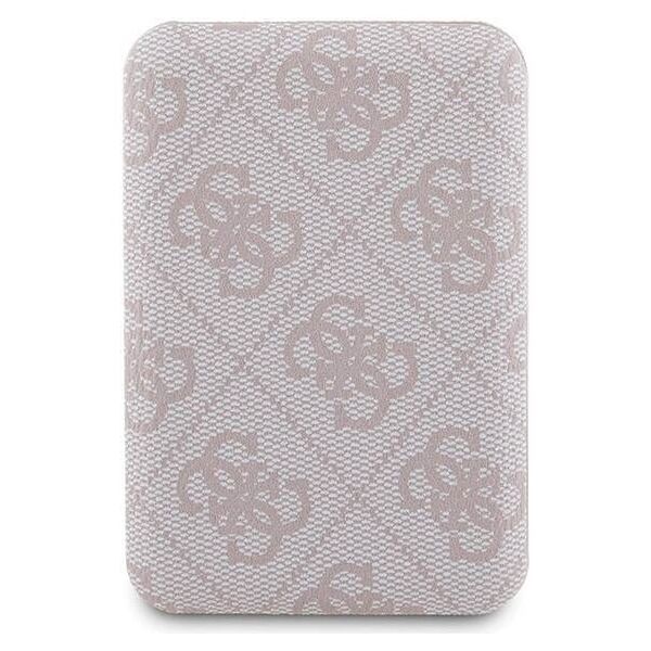 Original Case APPLE IPHONE 15 Guess Hardcase + Powerbank MagSafe 4G Metal Logo 5000mAh (GUBPM5P15S4GEMGP) pink 3666339215026