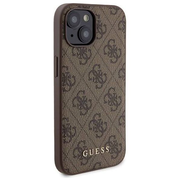 Original Case APPLE IPHONE 15 Guess Hardcase + Powerbank MagSafe 4G Metal Logo 5000mAh (GUBPM5P15S4GEMGW) brown 3666339214746