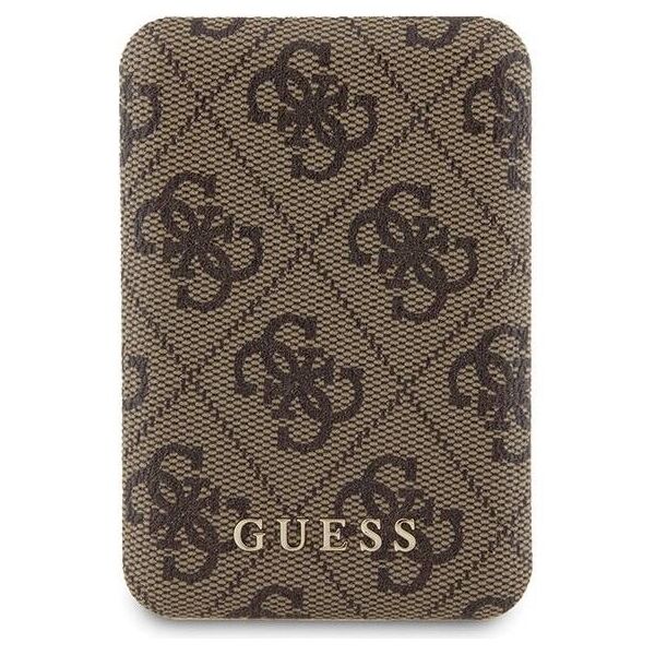 Original Case APPLE IPHONE 15 Guess Hardcase + Powerbank MagSafe 4G Metal Logo 5000mAh (GUBPM5P15S4GEMGW) brown 3666339214746