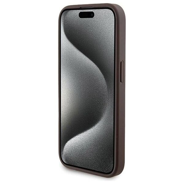 Original Case APPLE IPHONE 15 PRO MAX Guess Hardcase + Powerbank MagSafe 4G Metal Logo 5000mAh (GUBPM5P15X4GEMGW) brown 3666339214777
